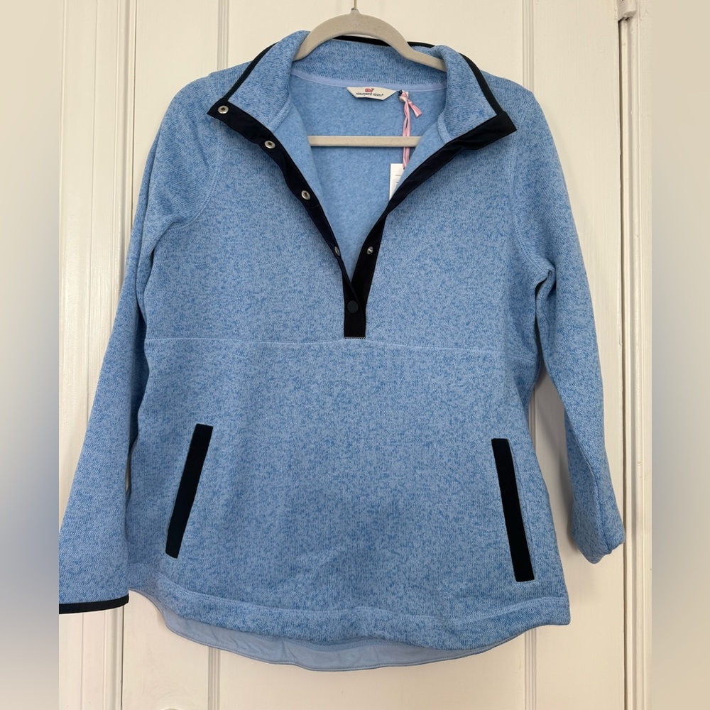 Vineyard Vines Sweater Fleece Snap Jacket